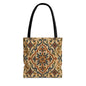 Full Art Moroccan Ornate Traditional Canvas Tote Bag