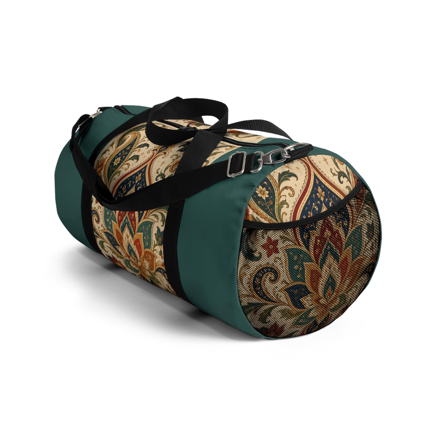 Indian Vintage Indigo Green Bohemian Duffel Gym Bag