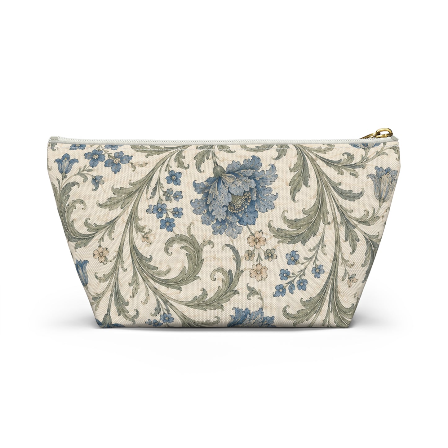 William Morris Floral Blue Makeup Accessory Pouch