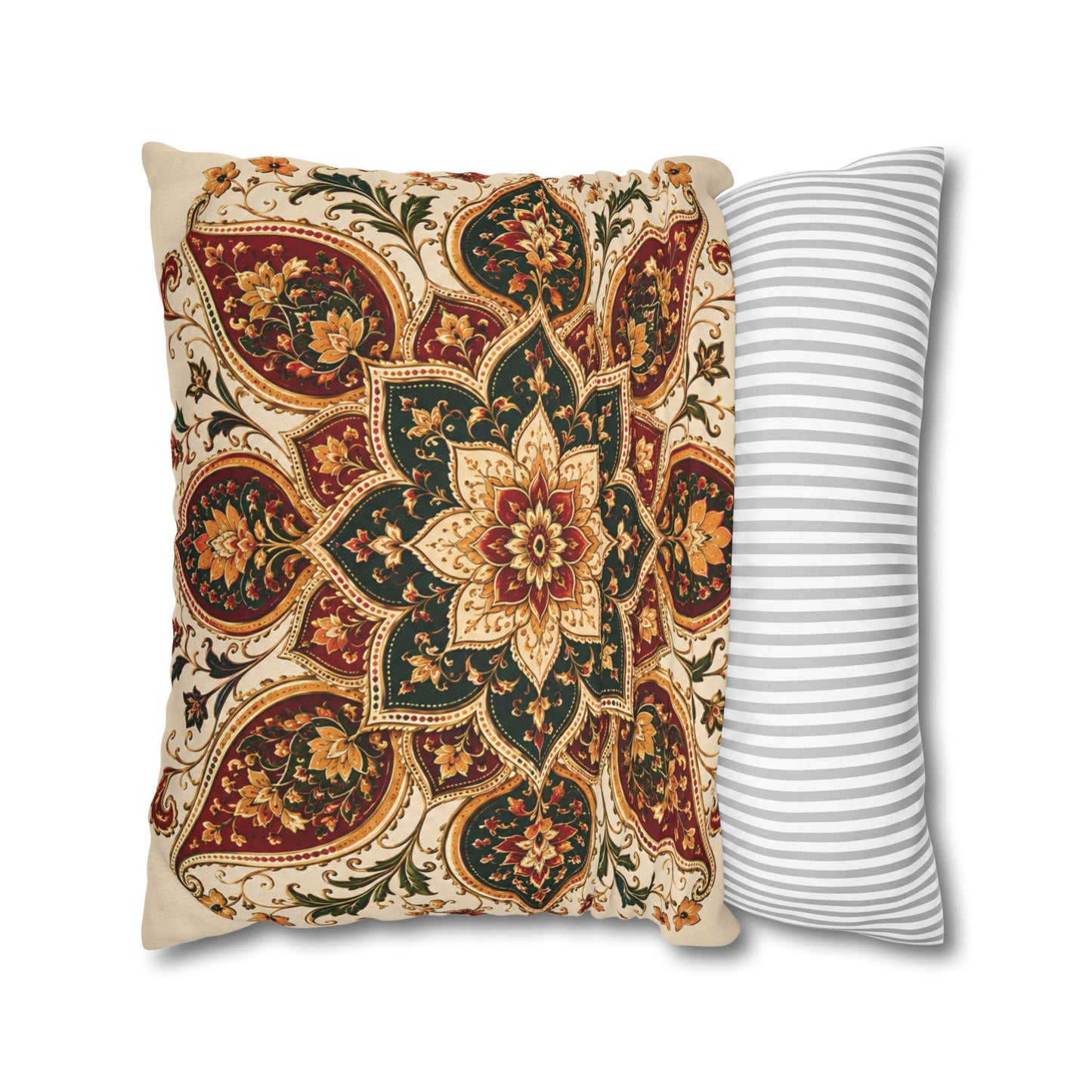 Indian Vintage Floral Mandala Bohemian Pillow Case cover