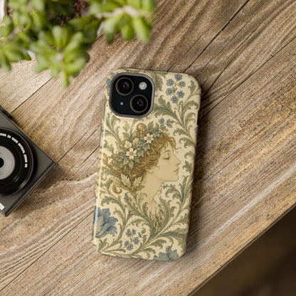 William Morris Vintage Portrait Magnetic iPhone Cases
