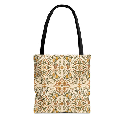 Mediterranean Moroccan Lemon Ornate Tote Bag