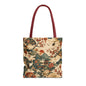 East Asian Vintage Landscape Full Art Tote Bag