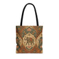 Indian Vintage Tapestry Full Art Tote Bag