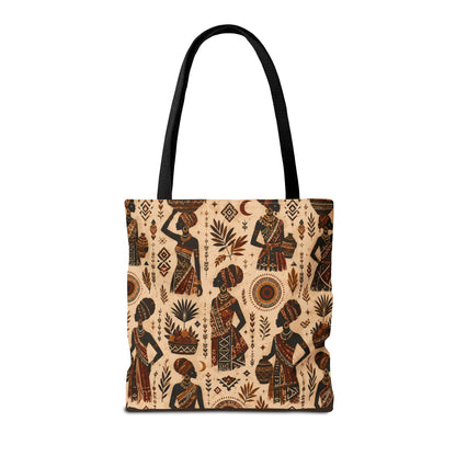 African Woman Figures Full Art Tote Bag