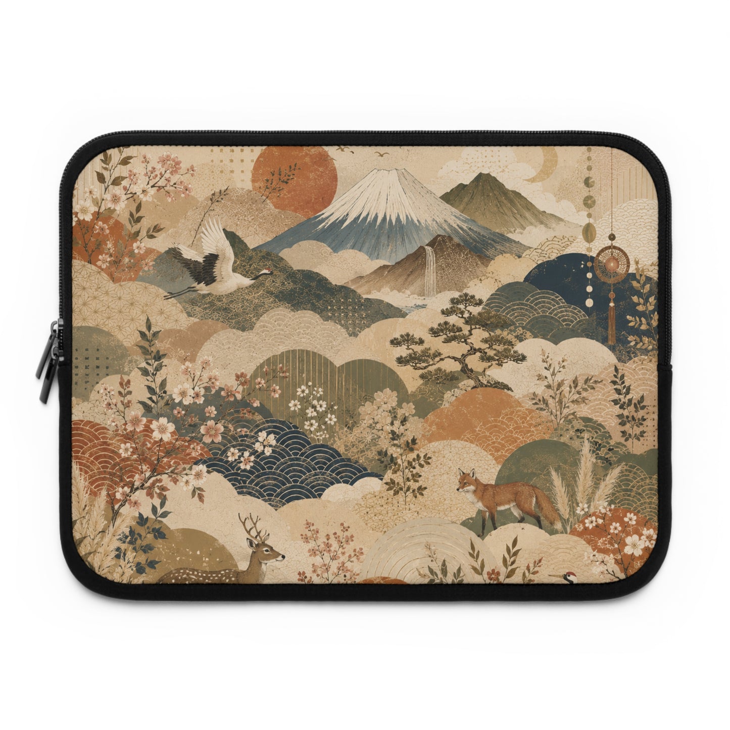 Vintage Japanese Painting Laptop Sleeve Case