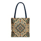 Full Art Moroccan Chevron Oriental Canvas Tote Bag