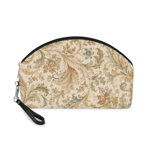William Morris Floral Scroll Vintage Makeup Cosmetic Bag