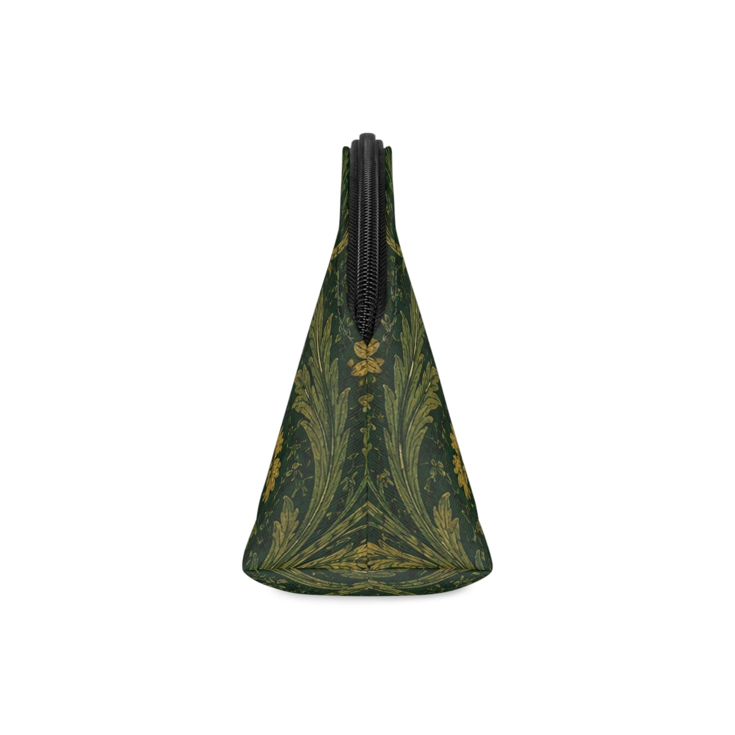 William Morris Forest Green Damask Floral Makeup Cosmetic bag