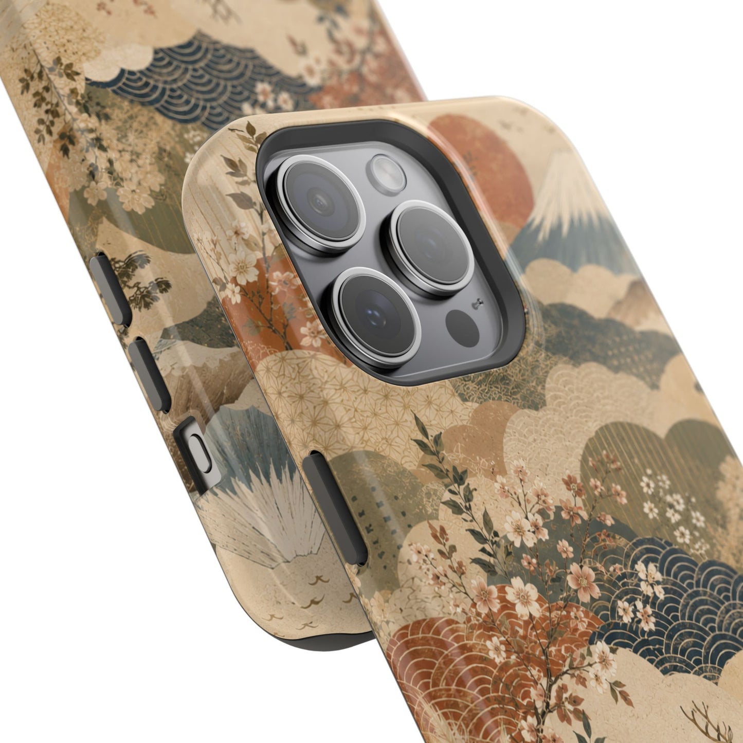 Vintage Japanese Animal Landscape Magnetic Impact-Resistant iPhone Cases