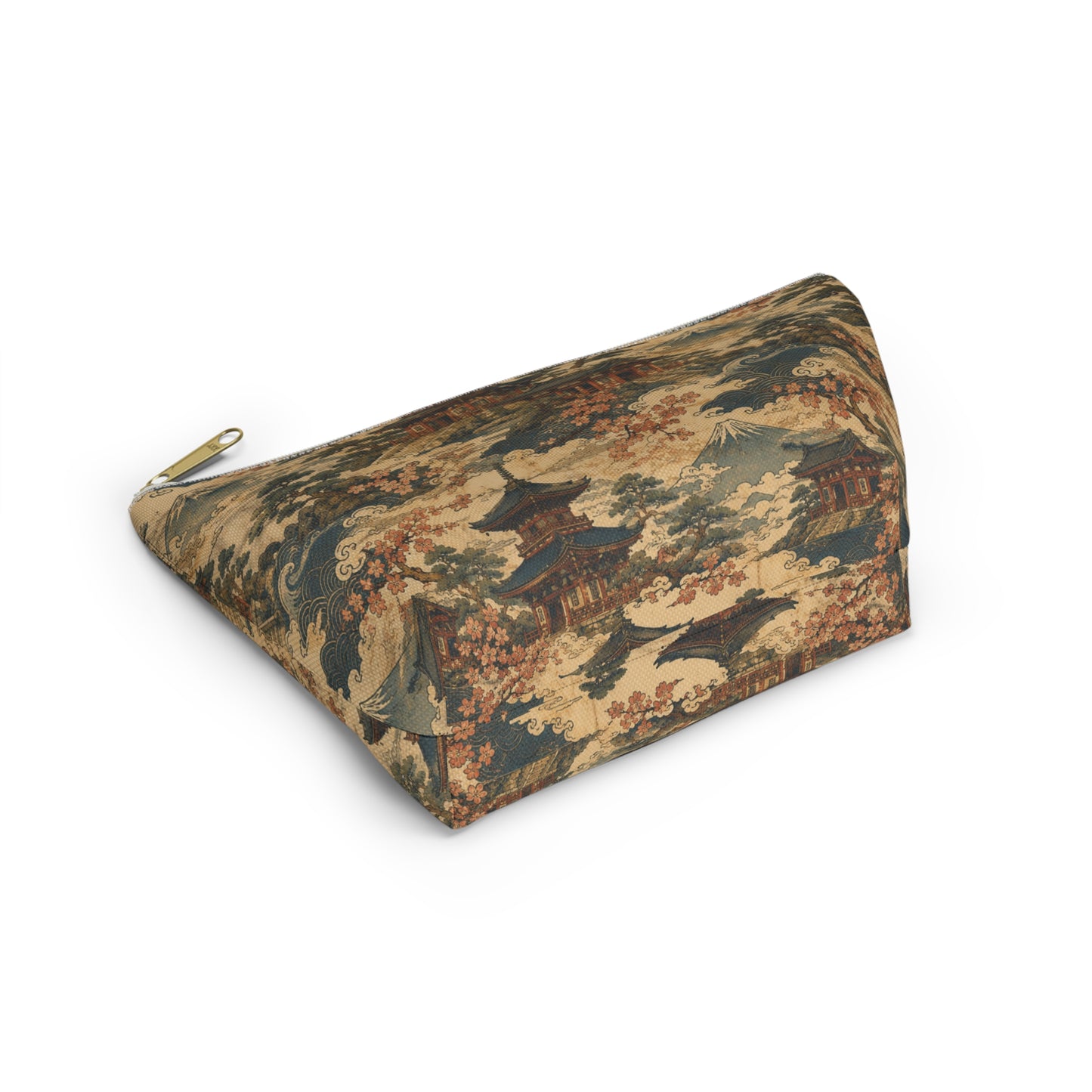 Vintage Japanese Temples Make Up Accessory Bag