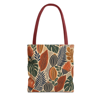 African Tribal Botanical Cacti Leaf Full Art Tote Bag