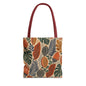 African Tribal Botanical Cacti Leaf Full Art Tote Bag