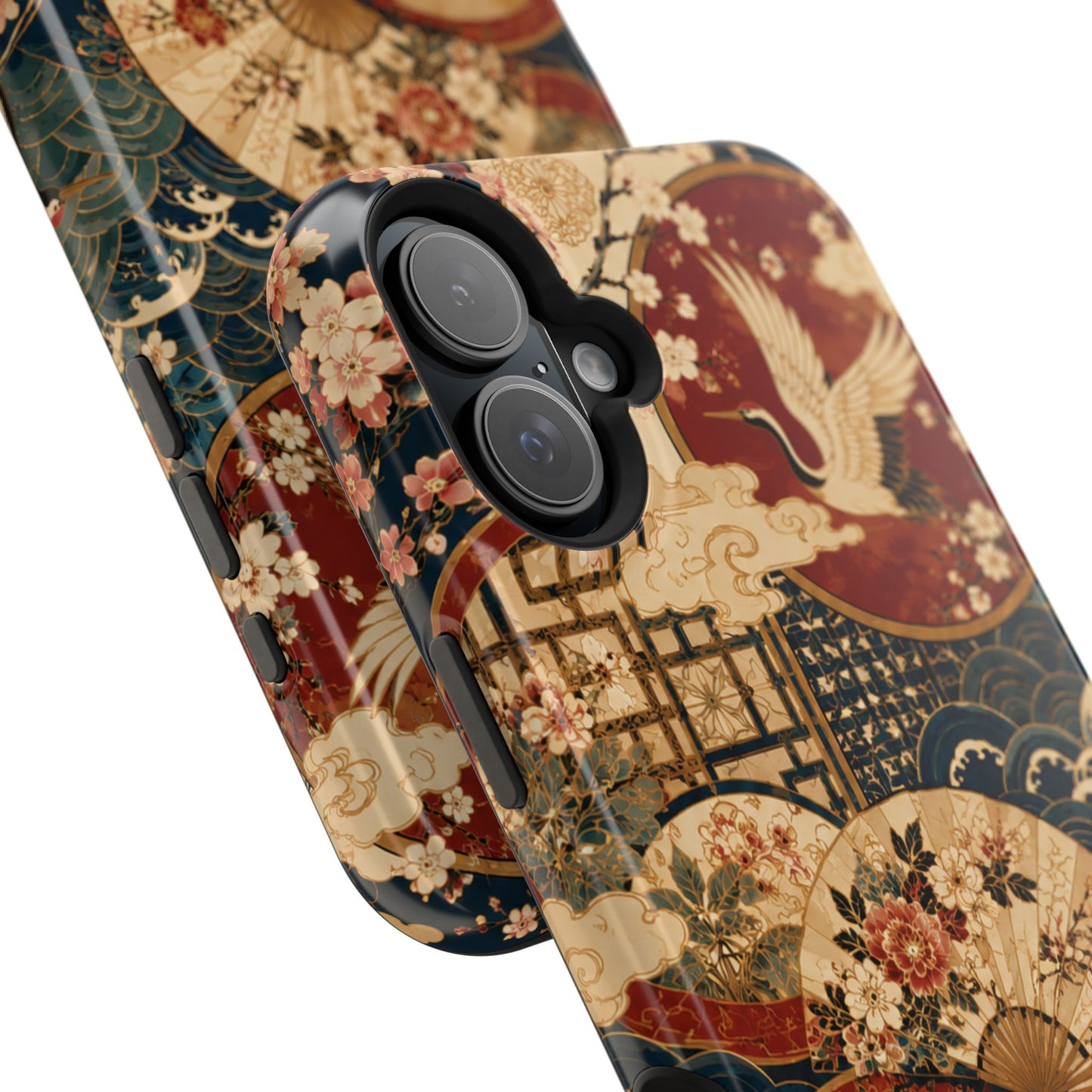 East Asian Floral iPhone Case | Magnetic Impact-Resistant Cases