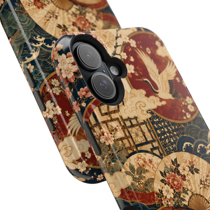 East Asian Floral iPhone Case | Magnetic Impact-Resistant Cases