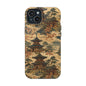 Vintage Japanese Temple Painting Magnetic Impact-Resistant iPhone Cases