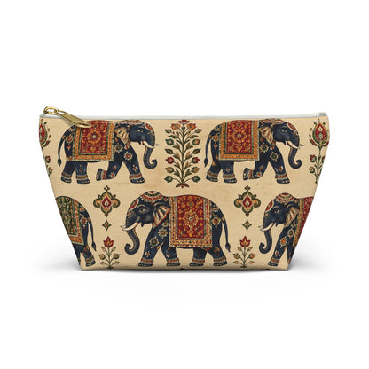 Indian Vintage Traditional Elephant Tapestry Makeup Accessory Pouch