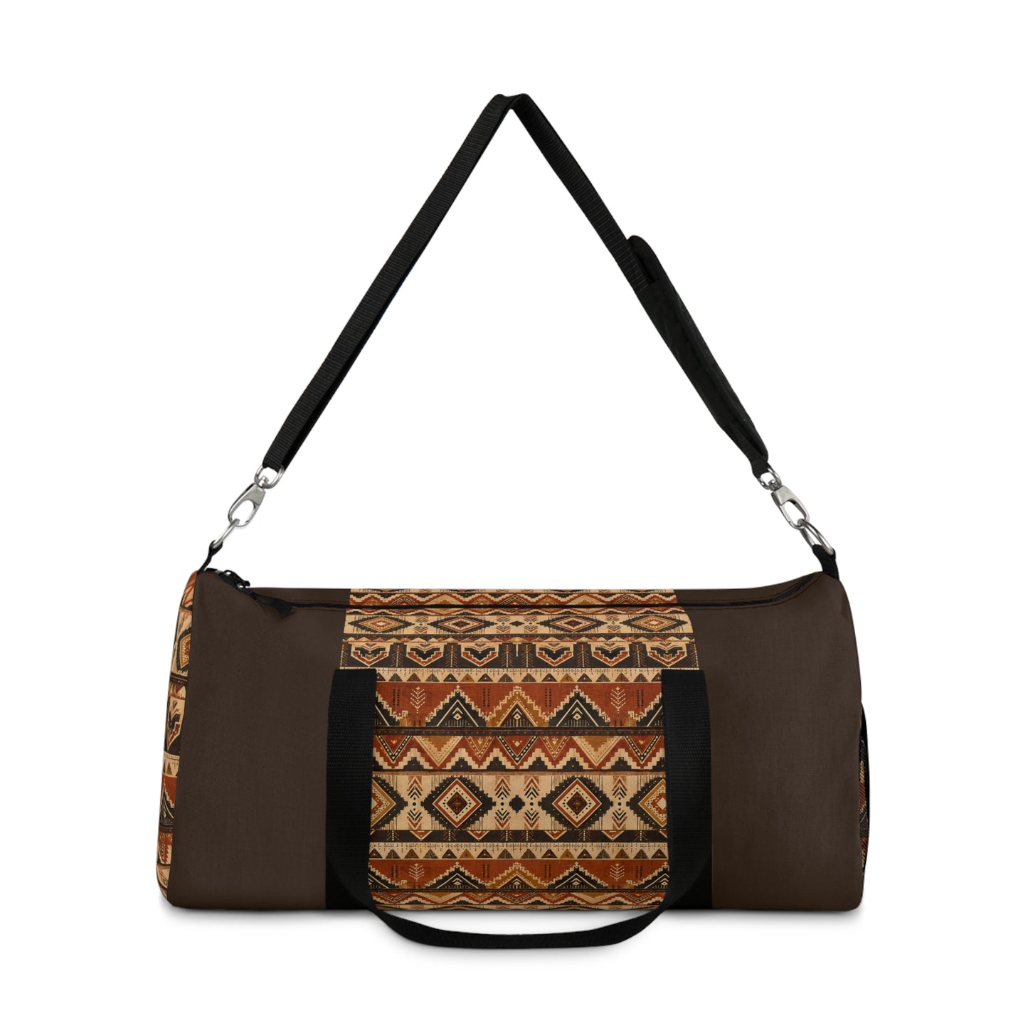 African Tribal Traditional Dark Chocolate Gym Duffel Bag