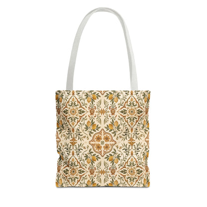 Mediterranean Moroccan Lemon Ornate Tote Bag