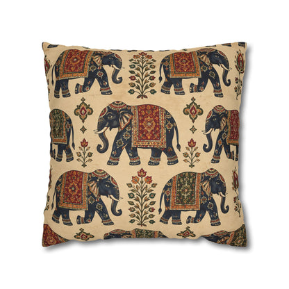 Indian Vintage Traditional Elephant Tapestry Pillow Case Cover