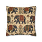 Indian Vintage Traditional Elephant Tapestry Pillow Case Cover