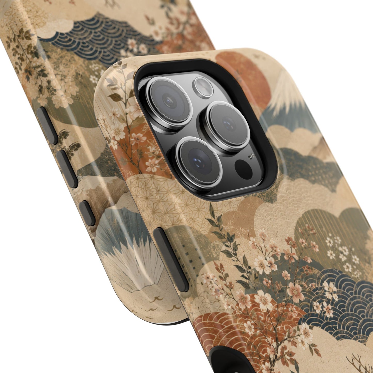 Vintage Japanese Animal Landscape Magnetic Impact-Resistant iPhone Cases