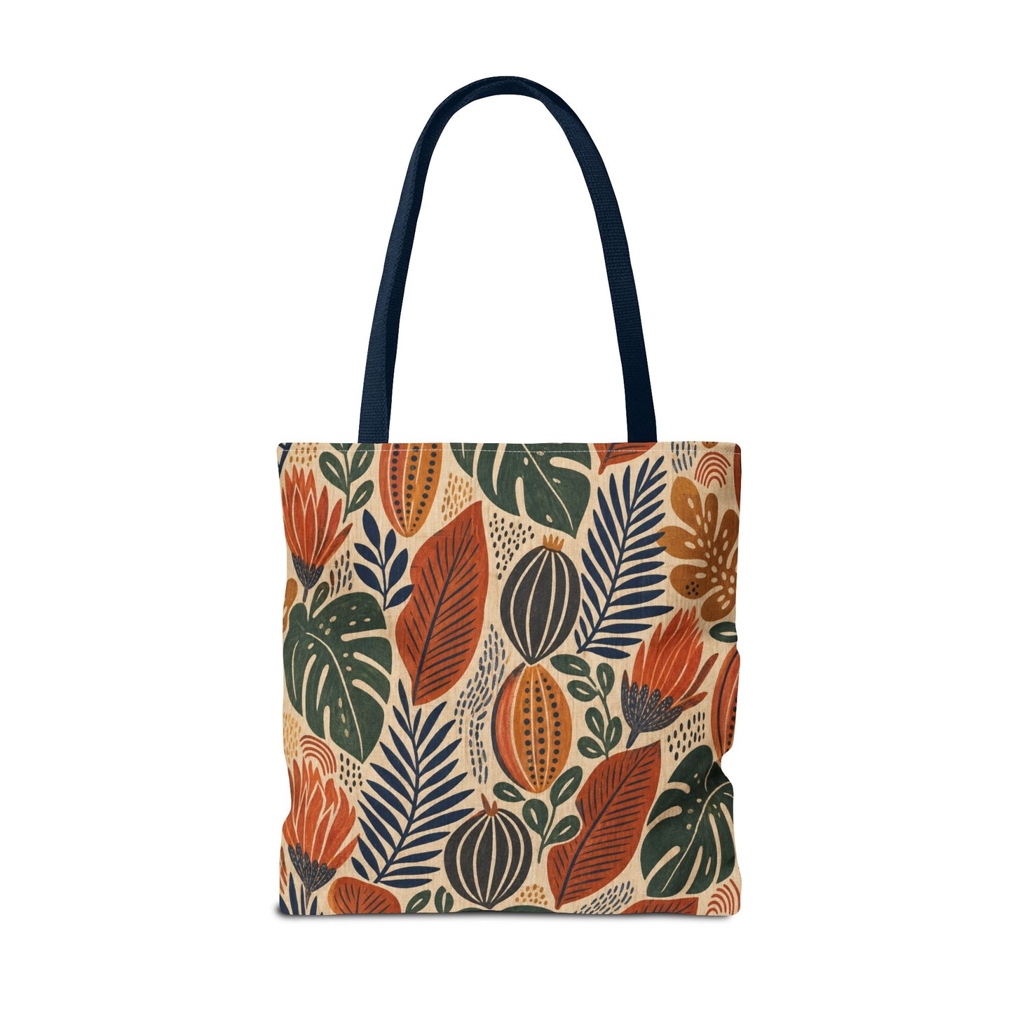 African Tribal Botanical Cacti Leaf Full Art Tote Bag