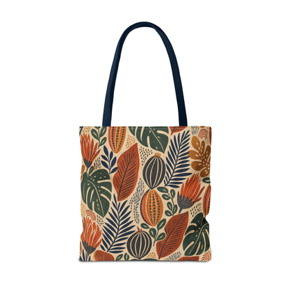 African Tribal Botanical Cacti Leaf Full Art Tote Bag