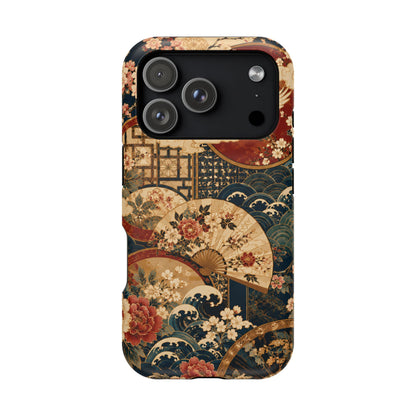 East Asian Floral iPhone Case | Magnetic Impact-Resistant Cases