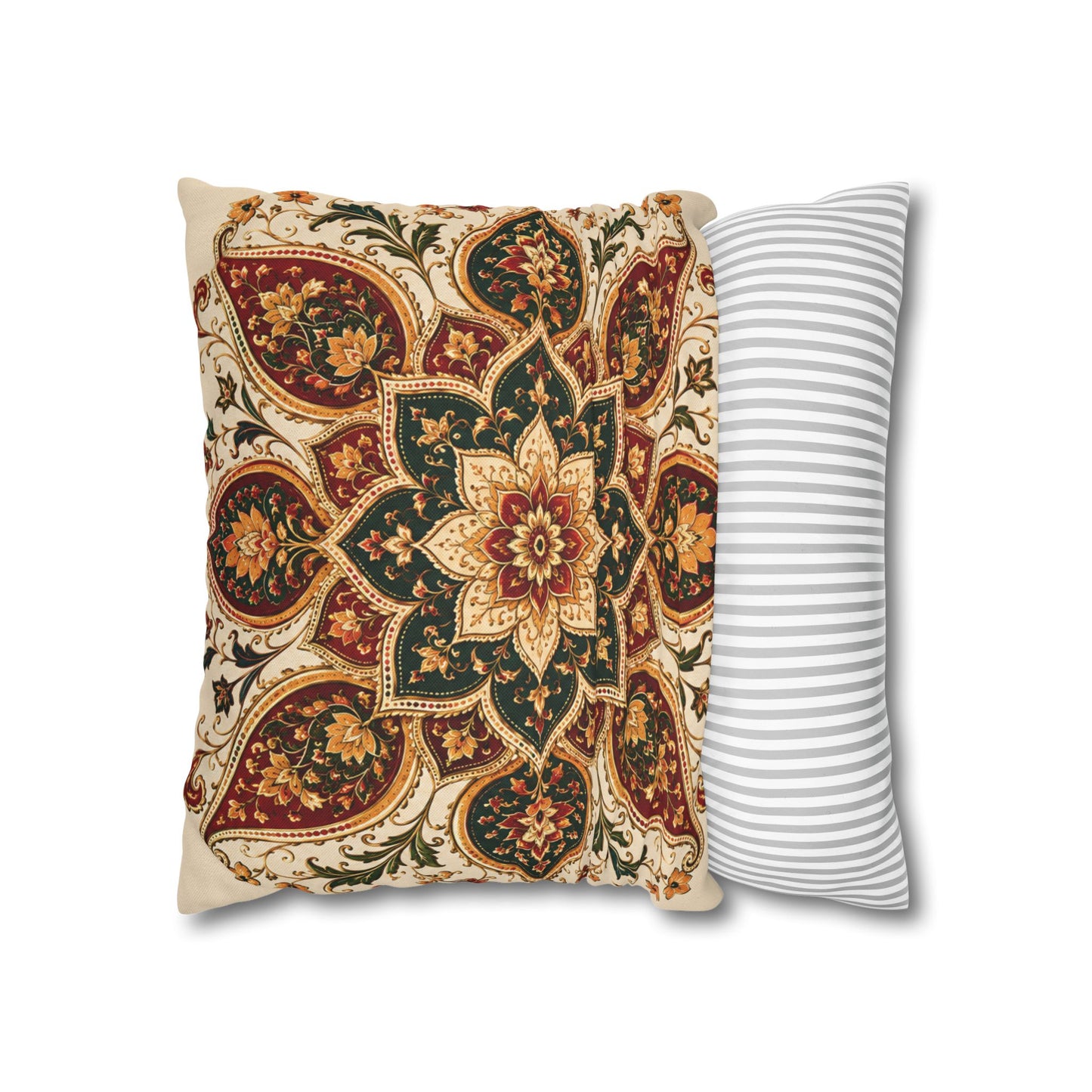 Indian Vintage Floral Mandala Bohemian Pillow Case cover