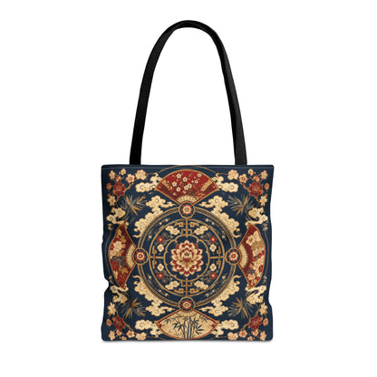 East Asian Mandala Full Art Tote Bag