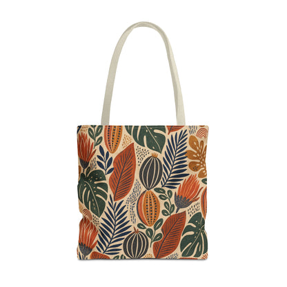 African Tribal Botanical Cacti Leaf Full Art Tote Bag