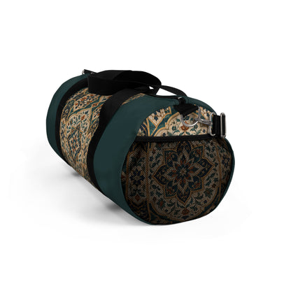 Moroccan Teal Chevron Oriental Gym Duffel Bag