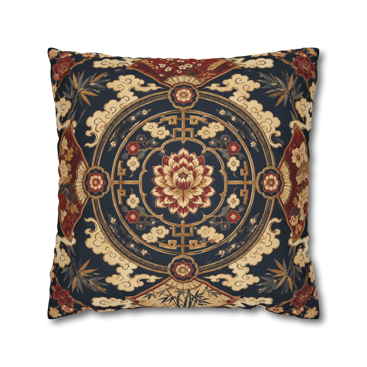 East Asian Mandala Pillow Case