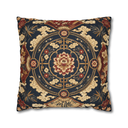 East Asian Mandala Pillow Case