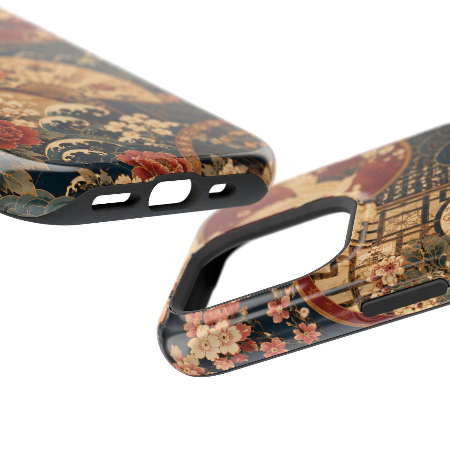 East Asian Floral iPhone Case | Magnetic Impact-Resistant Cases