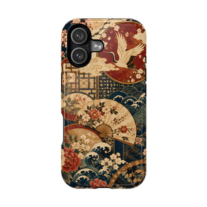 East Asian Floral iPhone Case | Magnetic Impact-Resistant Cases