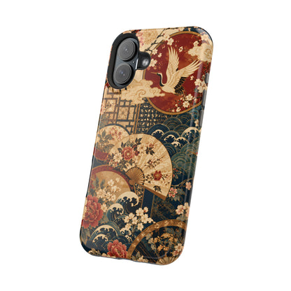 East Asian Floral iPhone Case | Magnetic Impact-Resistant Cases