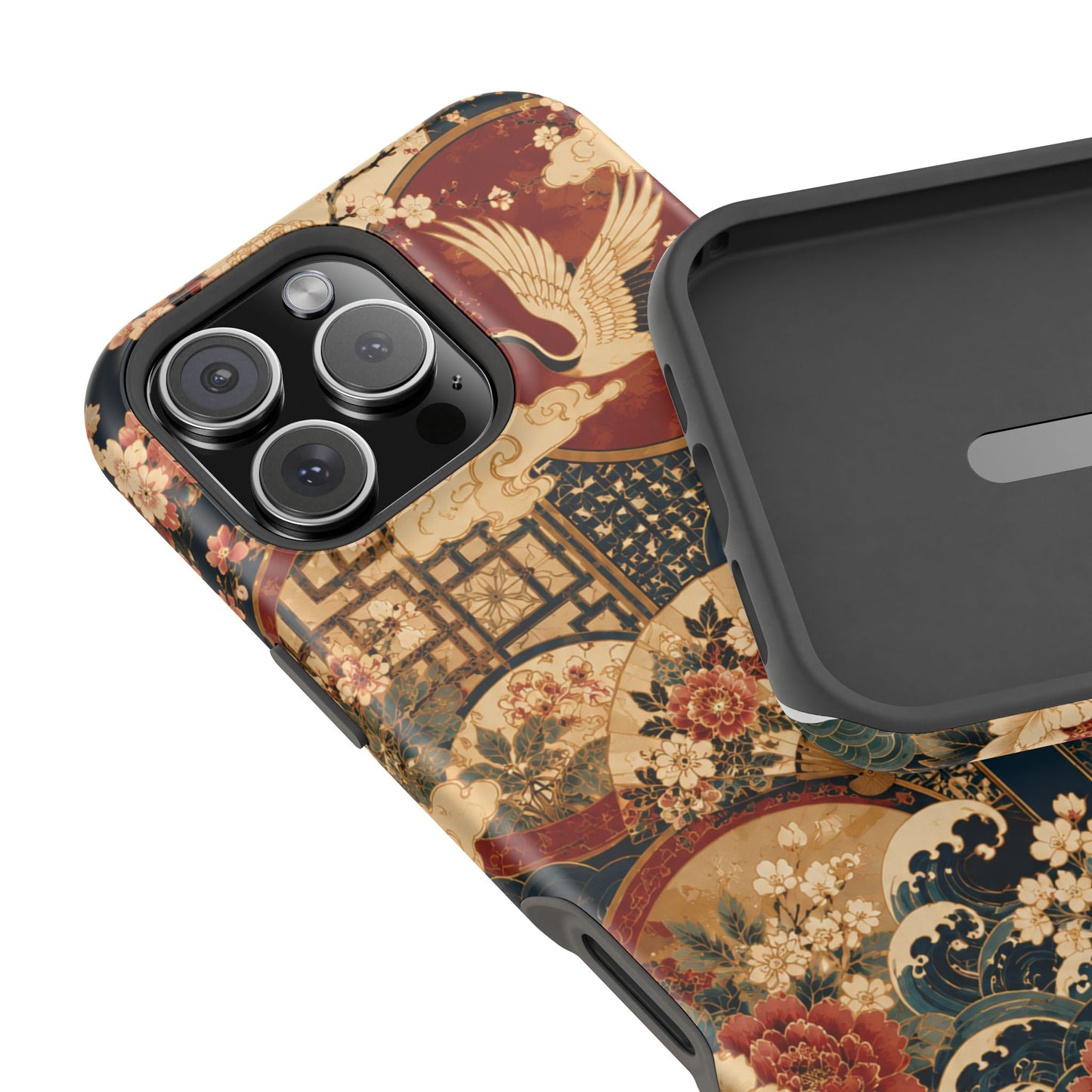 East Asian Floral iPhone Case | Magnetic Impact-Resistant Cases