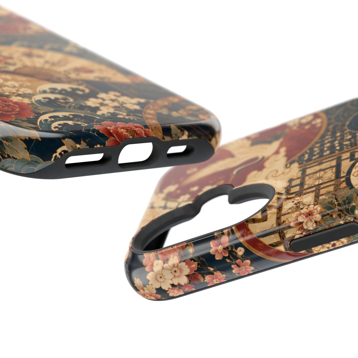 East Asian Floral iPhone Case | Magnetic Impact-Resistant Cases