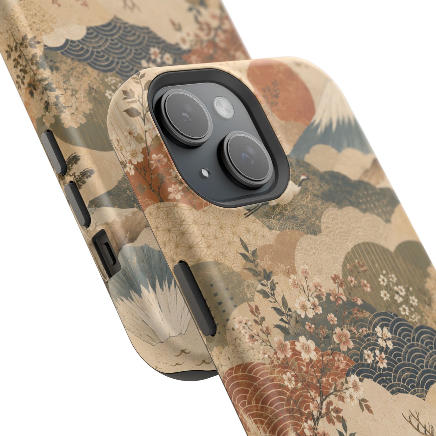 Vintage Japanese Animal Landscape Magnetic Impact-Resistant iPhone Cases