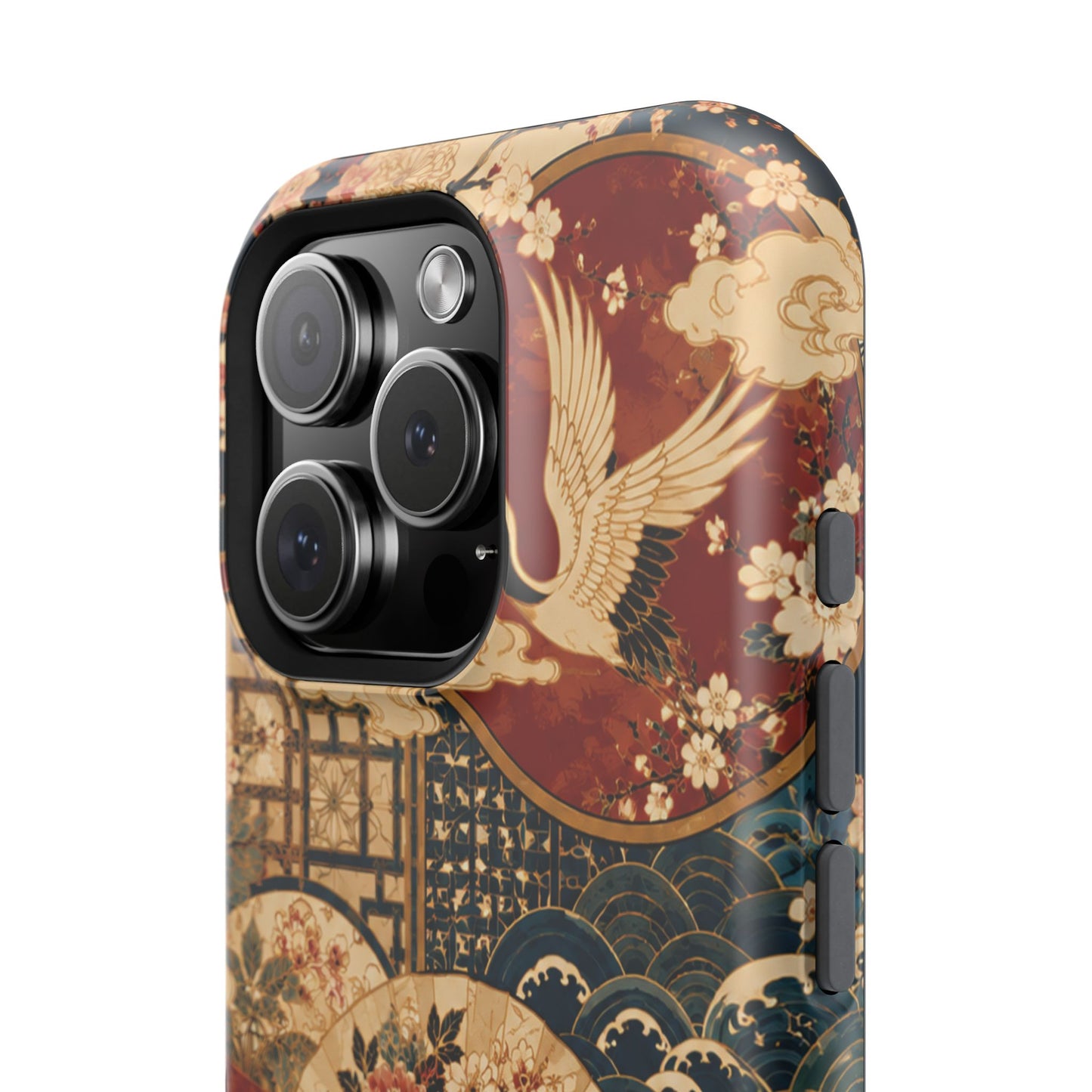 East Asian Floral iPhone Case | Magnetic Impact-Resistant Cases