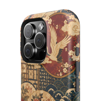 East Asian Floral iPhone Case | Magnetic Impact-Resistant Cases
