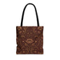William Morris Floral Damask Maroon Full Art Tote Bag