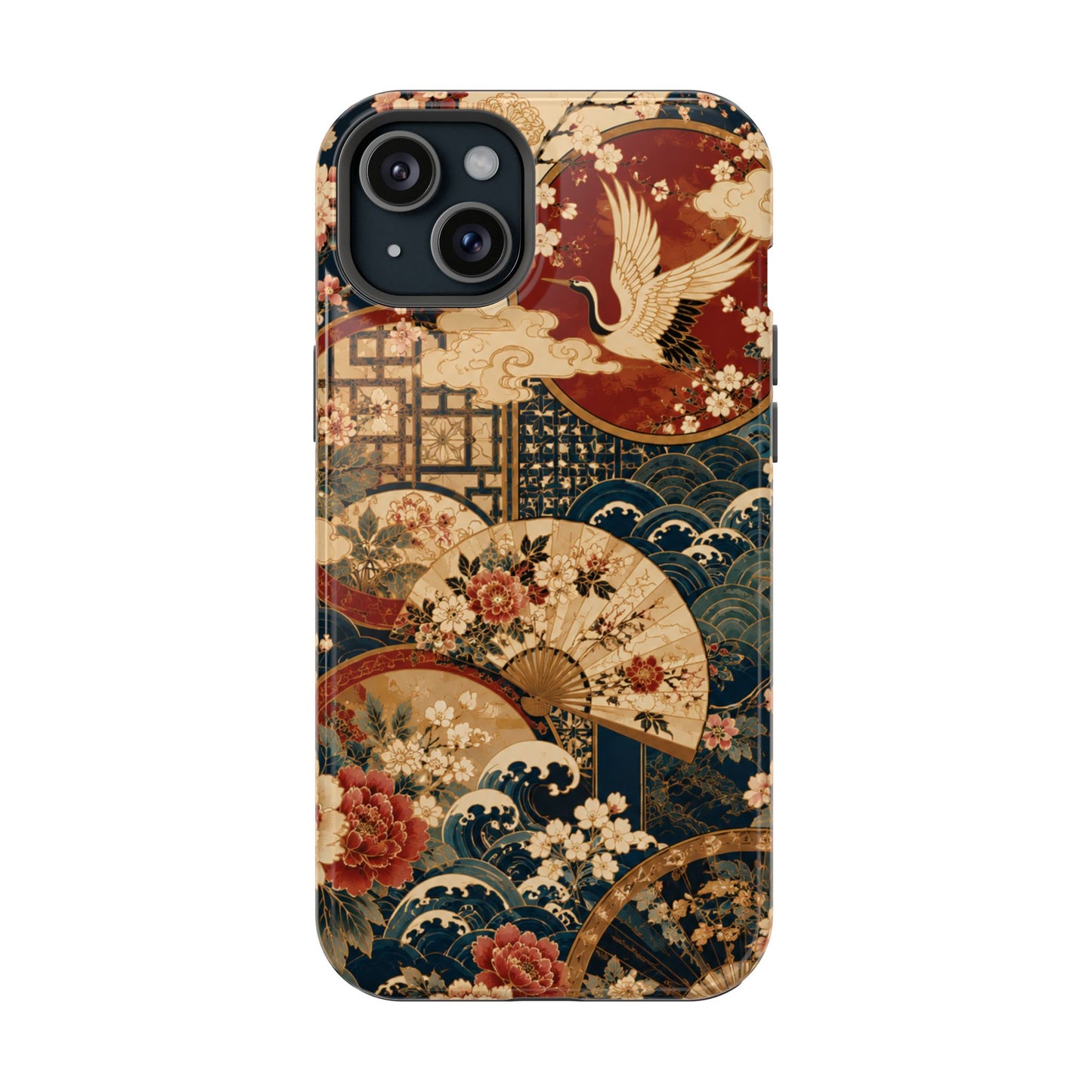 East Asian Floral iPhone Case | Magnetic Impact-Resistant Cases