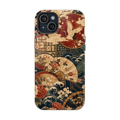East Asian Floral iPhone Case | Magnetic Impact-Resistant Cases