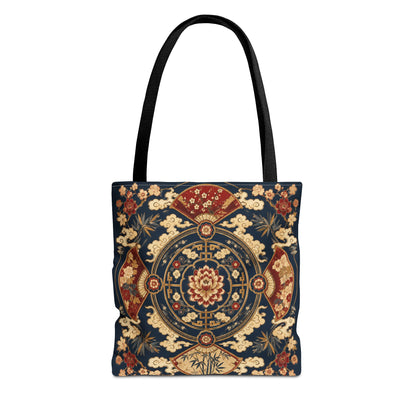 East Asian Mandala Full Art Tote Bag