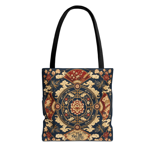 East Asian Mandala Full Art Tote Bag