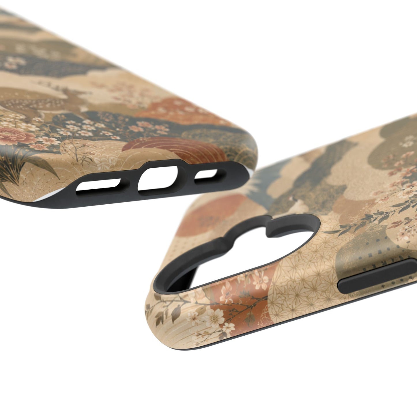 Vintage Japanese Animal Landscape Magnetic Impact-Resistant iPhone Cases