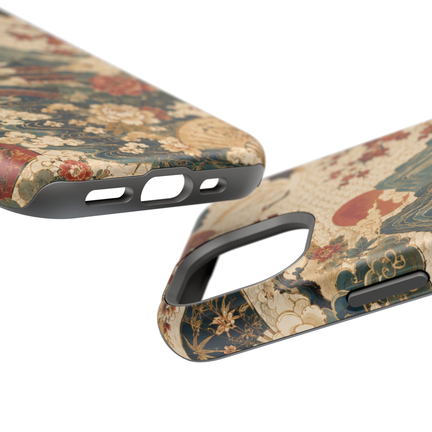 East Asian Vintage Landscape iPhone Case | Magnetic Impact-Resistant Case